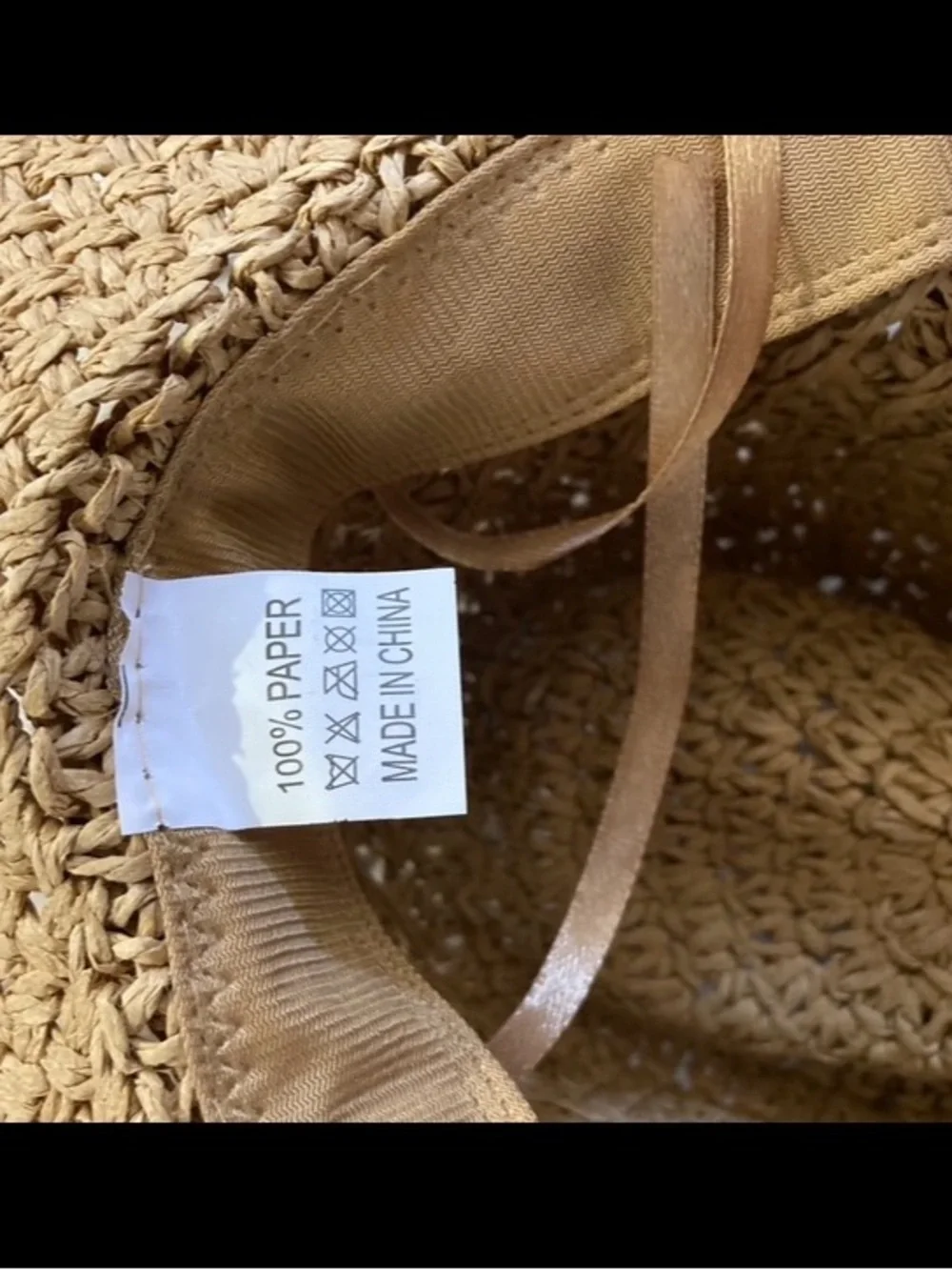NWOT cowgirl/cowboy straw, tacky color, summer hat